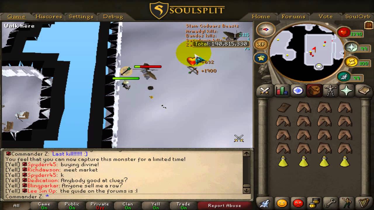 Soulsplit Capturing Armadyl Boss