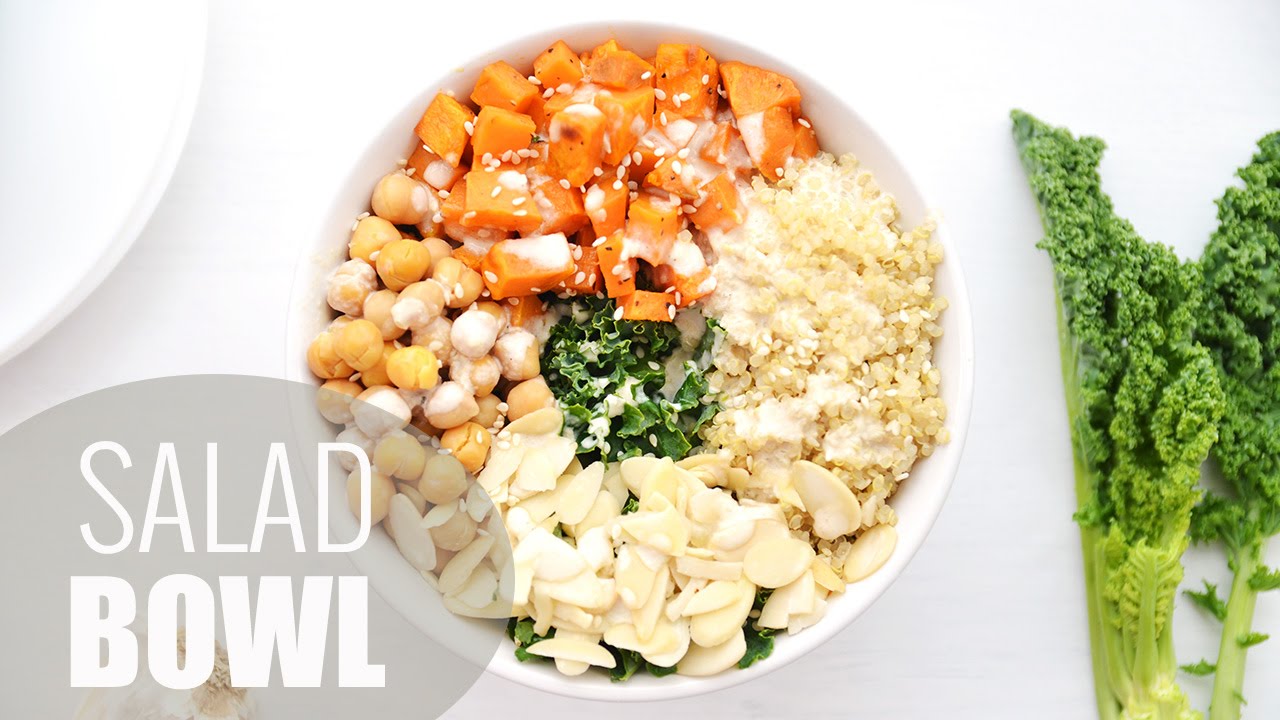 Kale Salad Bowl | HEALTHY LUNCH IDEAS