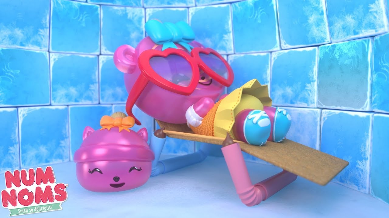Num Noms | Sunbathing In An Igloo | Num Noms Snackables Compilation | Videos For Kids