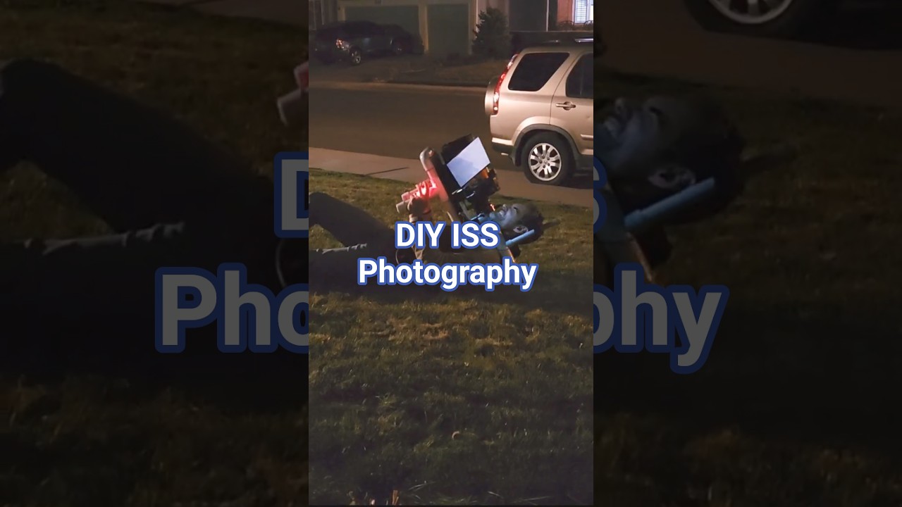 MISSTEP! My Homemade ISS Tracker in Action! 🛰️ #space #astronomy #spacestation #telescope