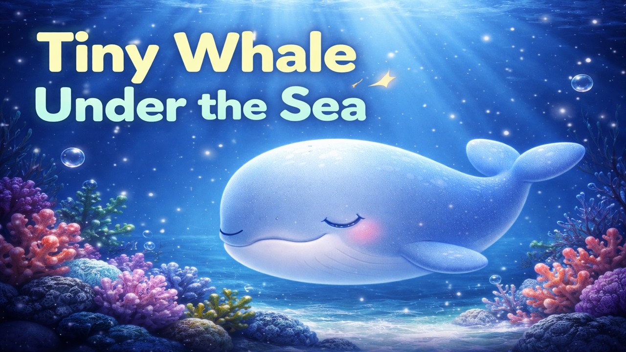 Tiny Whale Under the Sea 🐳🌙 Lullaby Compilation | Kitten Panda Elephant Bedtime Songs