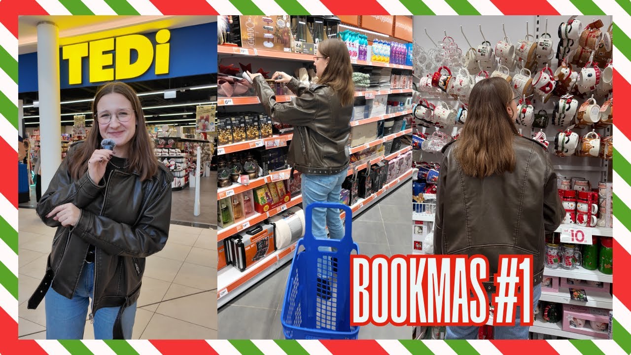 Przegląd dekoracji świątecznych (Pepco, Tedi i Action) i karton książek dla Was | BOOKMAS #1