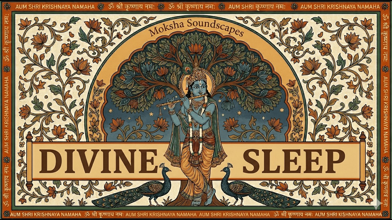 Divine Sleep | Night Krishna Flute for Deep Rest & Relaxation (1 Hour)