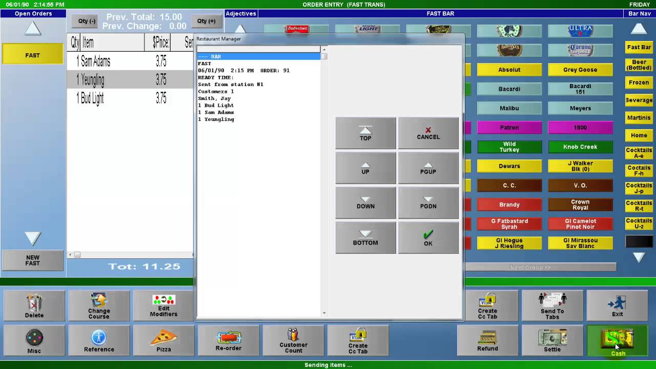 Restaurant Manager Fast Tip Adjustment