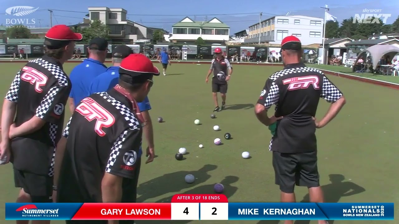 Men's Final  Gary Lawson vs Mike Kernaghan   Summerset National Fours   Bowls   Sky Sport Next