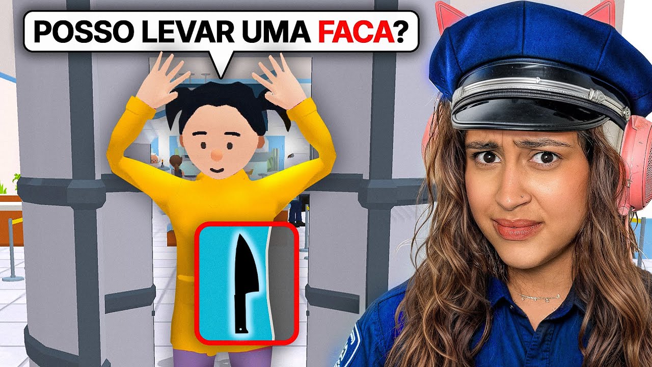 VIREI SEGURANÇA DE AEROPORTO e os PASSAGEIROS SÃO DOIDOS!