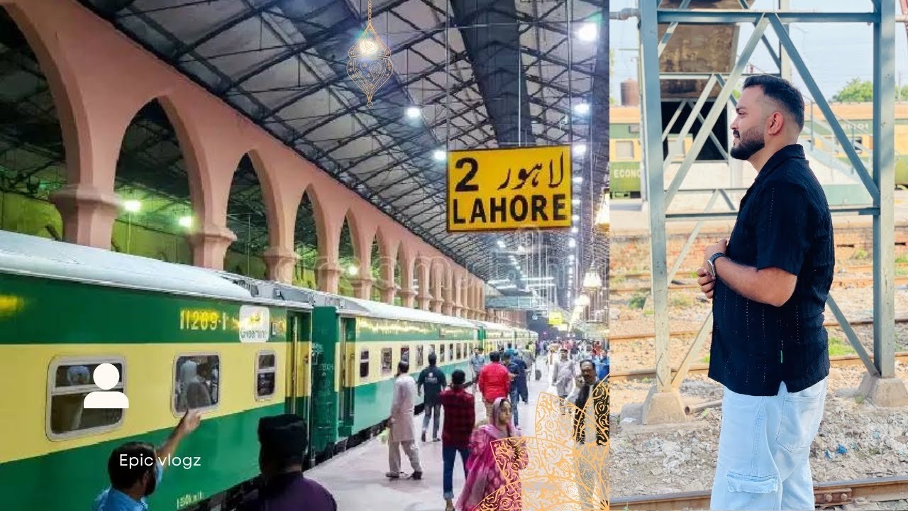 🚂 Travelling from Faisalabad to Lahore on the 41 UP Karakoram Express! 🤙🏻