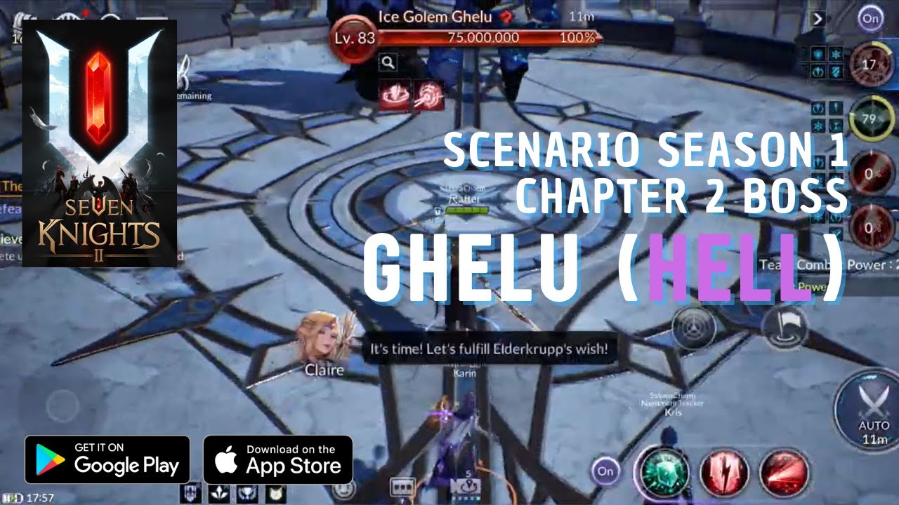 [Seven Knights 2] Guide for GHELU (HELL), Scenario Season 1 Chapter 2 Boss