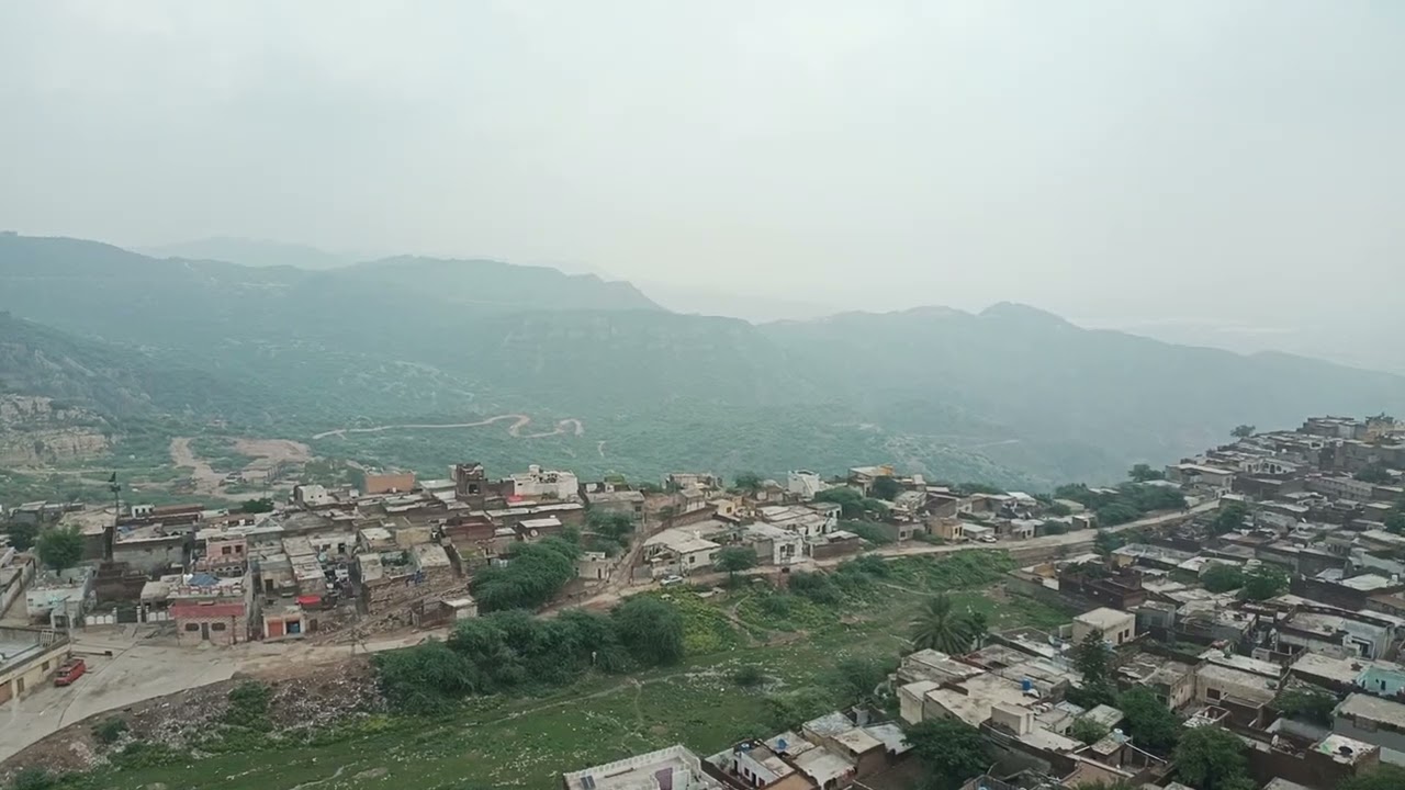 A beautifull view of Dandot chakwal from above 80 meters