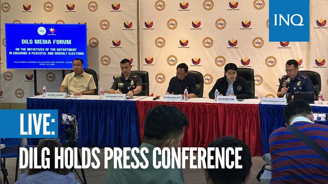 LIVE: DILG holds press conference