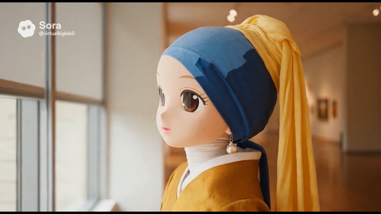 絵画から出てきた着ぐるみ【AI Kigurumi】