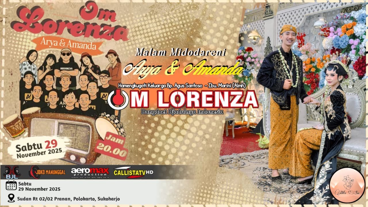 Live LORENZA Midodareni ARYA & AMANDA Sudan Pranan, Polokarto, SKH/29-11-2025.