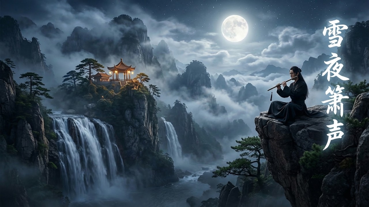 雪夜箫声 ❄️ Relaxing Chinese Flute Music for Sleep & Meditation
