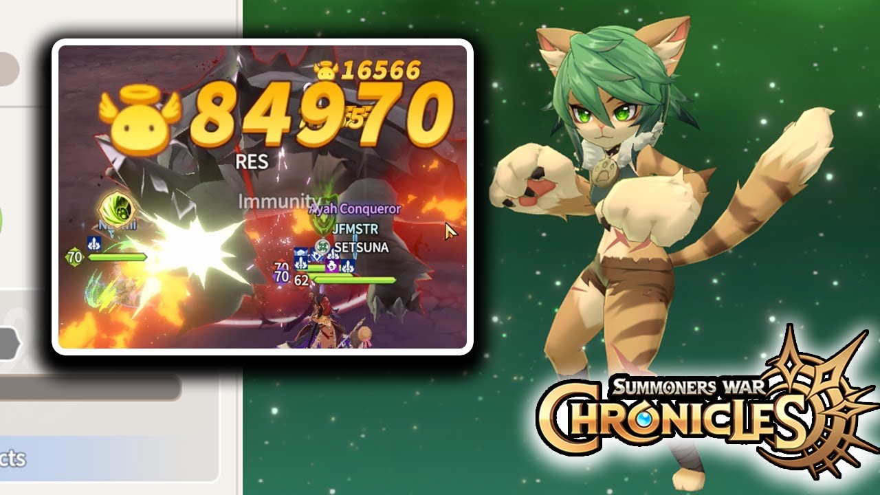 My NAOMI deals 84k damage for the first time! Summoners War Chronicles Global