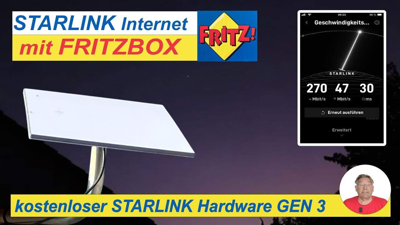Starlink Installation ,  mit FRITZBox maximaler Performance kombinieren, easy  Anleitung mit Bypass.