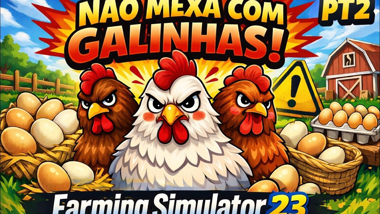 Fiquei RICO Só com Galinhas no Farming Simulator 23?! 🐔🚜 Parte 2