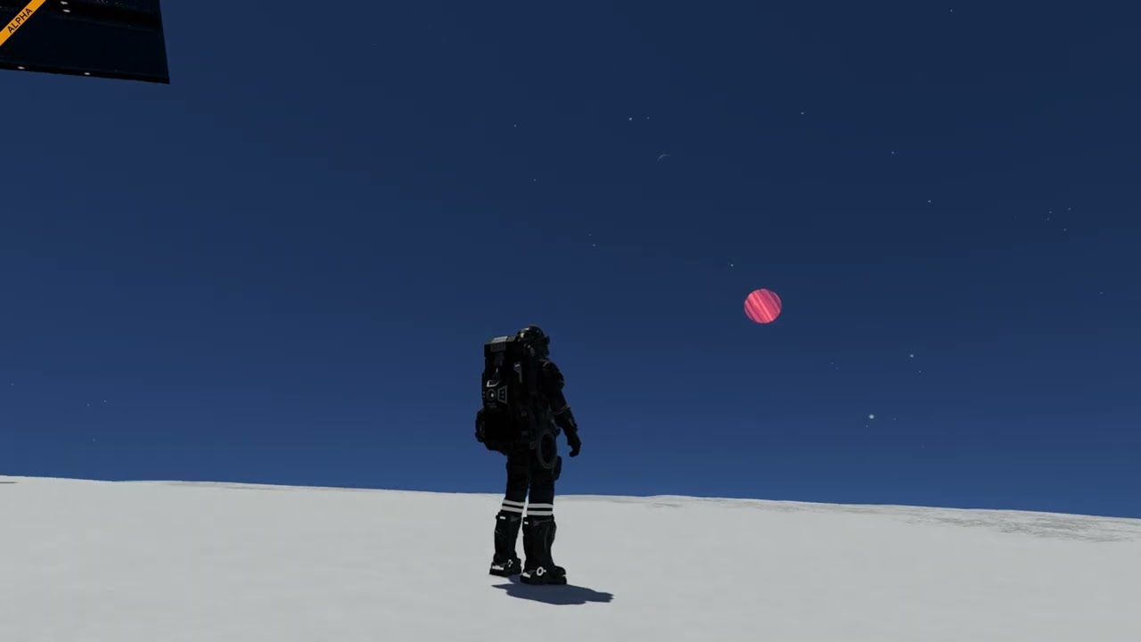 Space Engineers 2 walking around on a mountain/ship