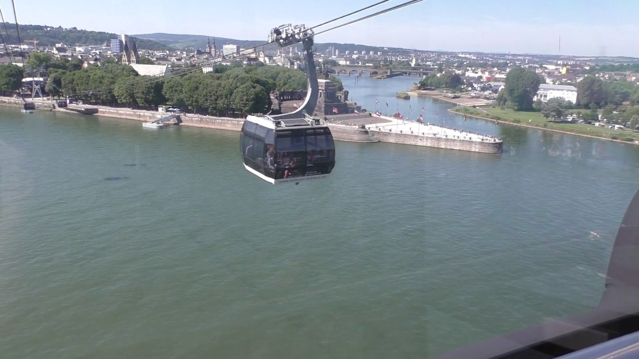 Koblenz mit Seilbahn Festung Ehrenbreitstein zum Deutschen Eck Nr.12