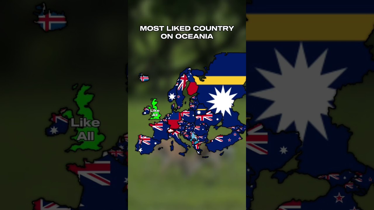 Most liked country in Oceania