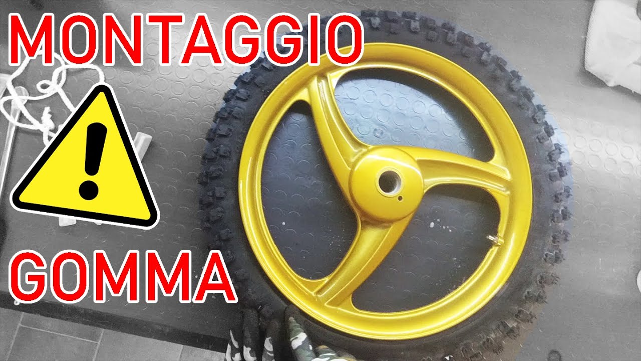 Tutorial Montaggio Gomma tassellata Ciao Piaggio
