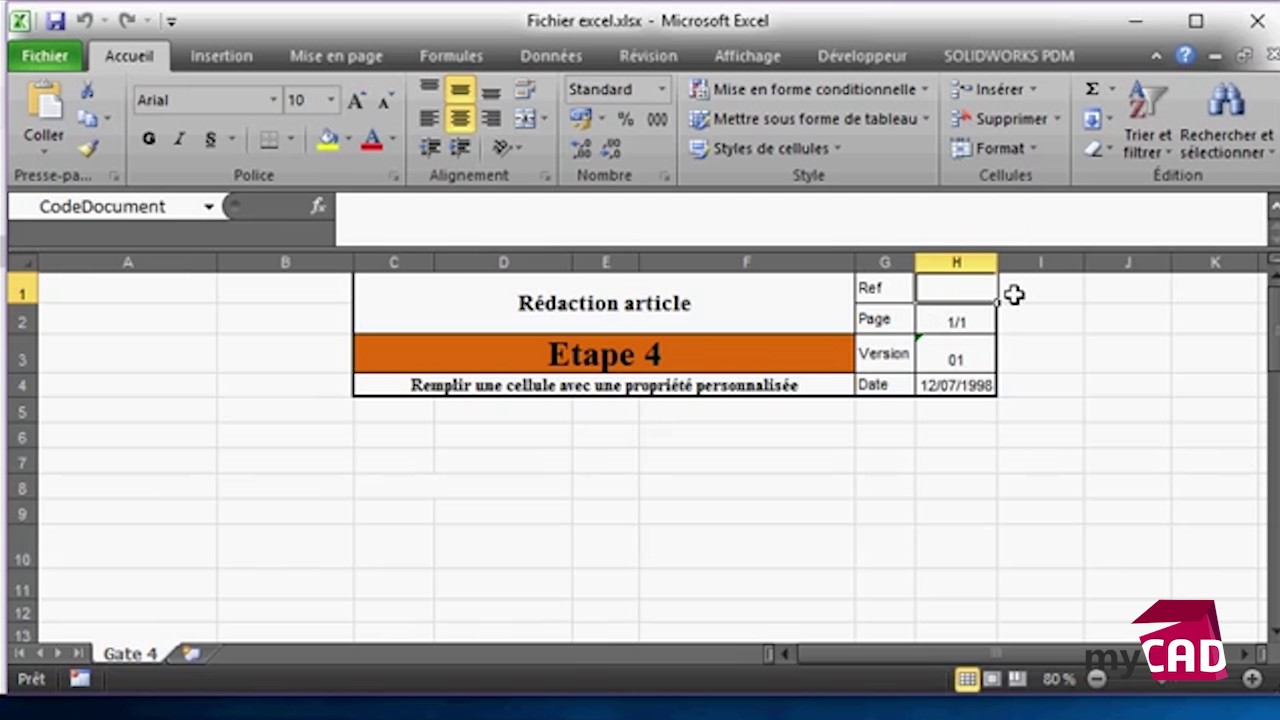 Tuto #solidworks PDM : comment rendre vos documents excel interactifs ?