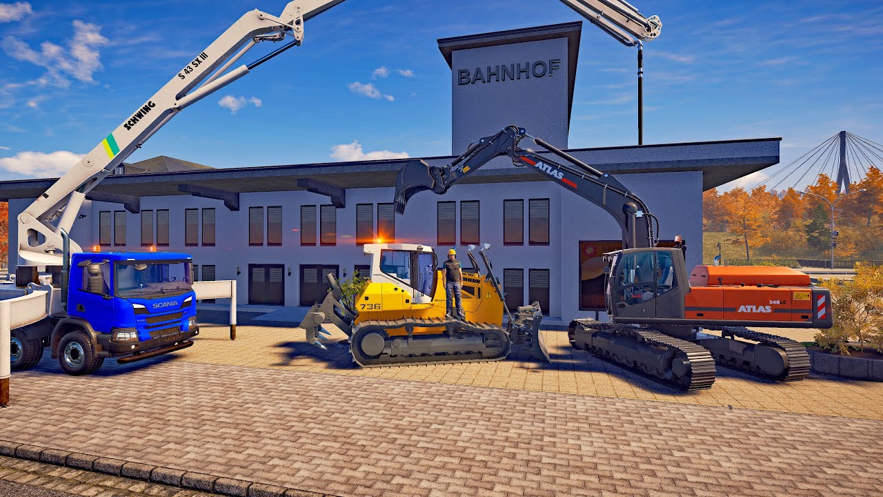 New Construction Simulator 2022 - Train Station HIGH SPEED - Germany Map 025 - Bau-Simulator