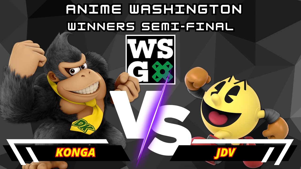 Konga (Donkey Kong) Vs. JDV (Pac-Man) | Anime Washington | Winners Semi-Final | SSBU