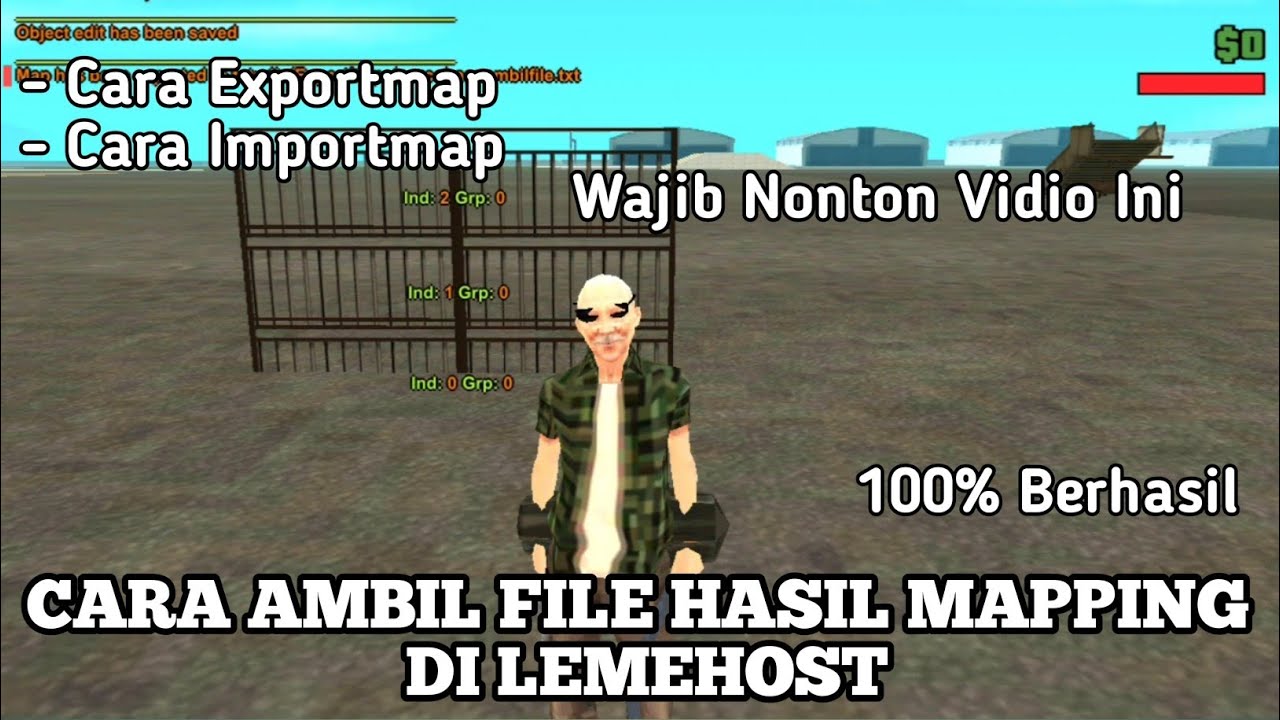 TUTORIAL AMBIL FILE HASIL MAPPING DI LEMEHOST DAN CARA EXPORT IMPORTMAP