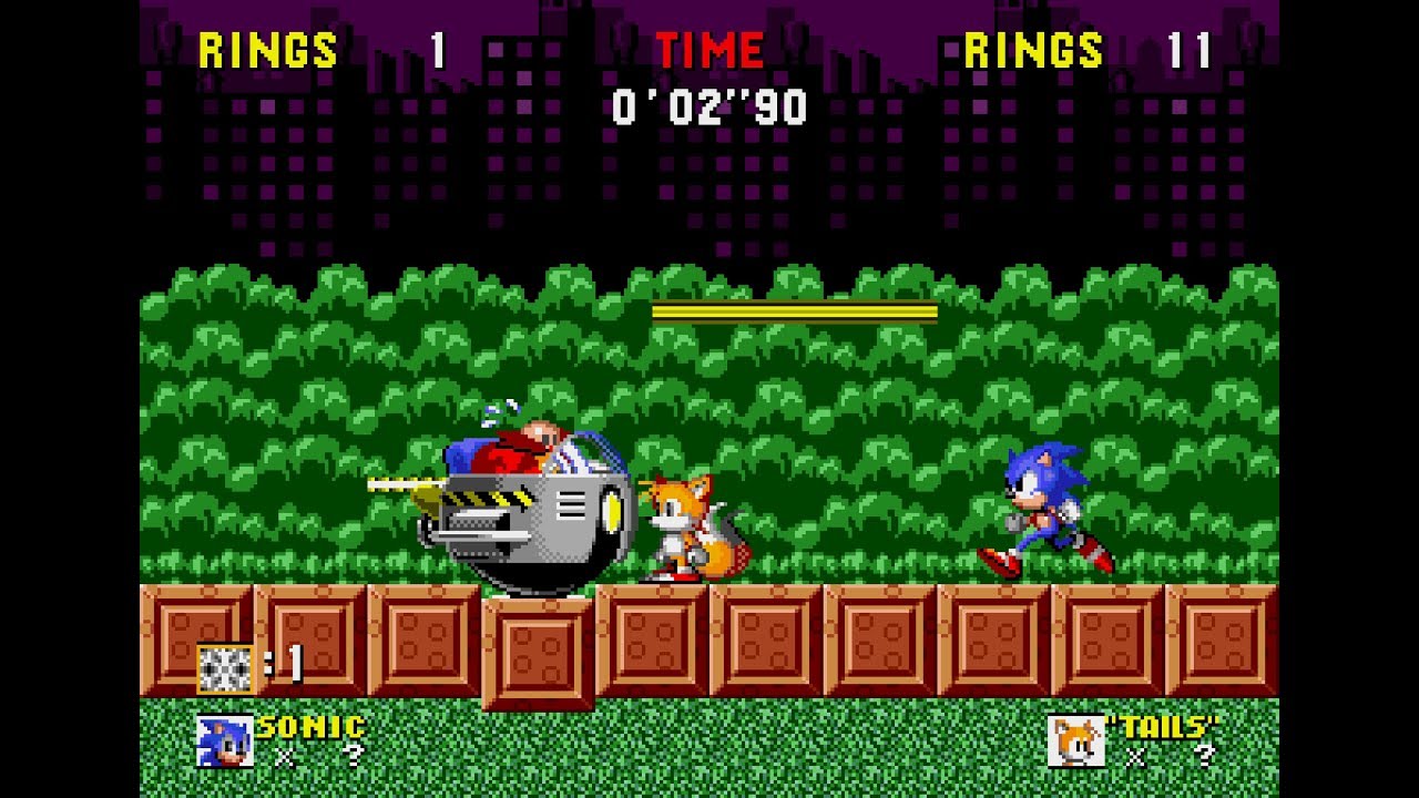 Sonic Bash Sega Genesis 2 player Netplay 60fps