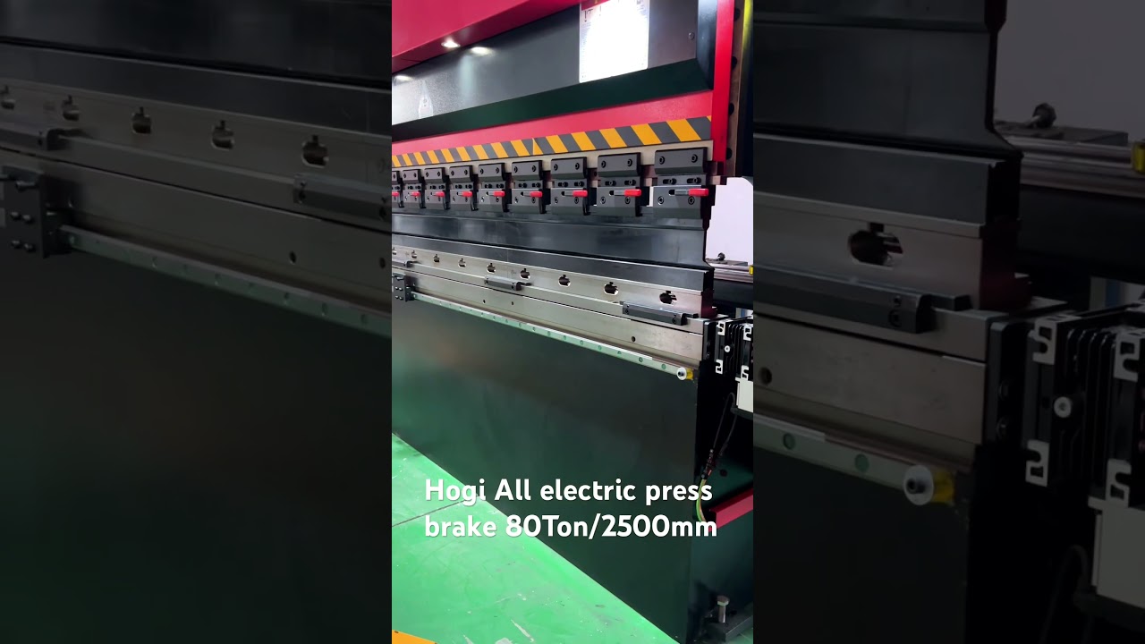 Hogi All electric,No hydraulic Oil, Full electric servo cnc press brake 80Ton/2500mm 7Axis#electric