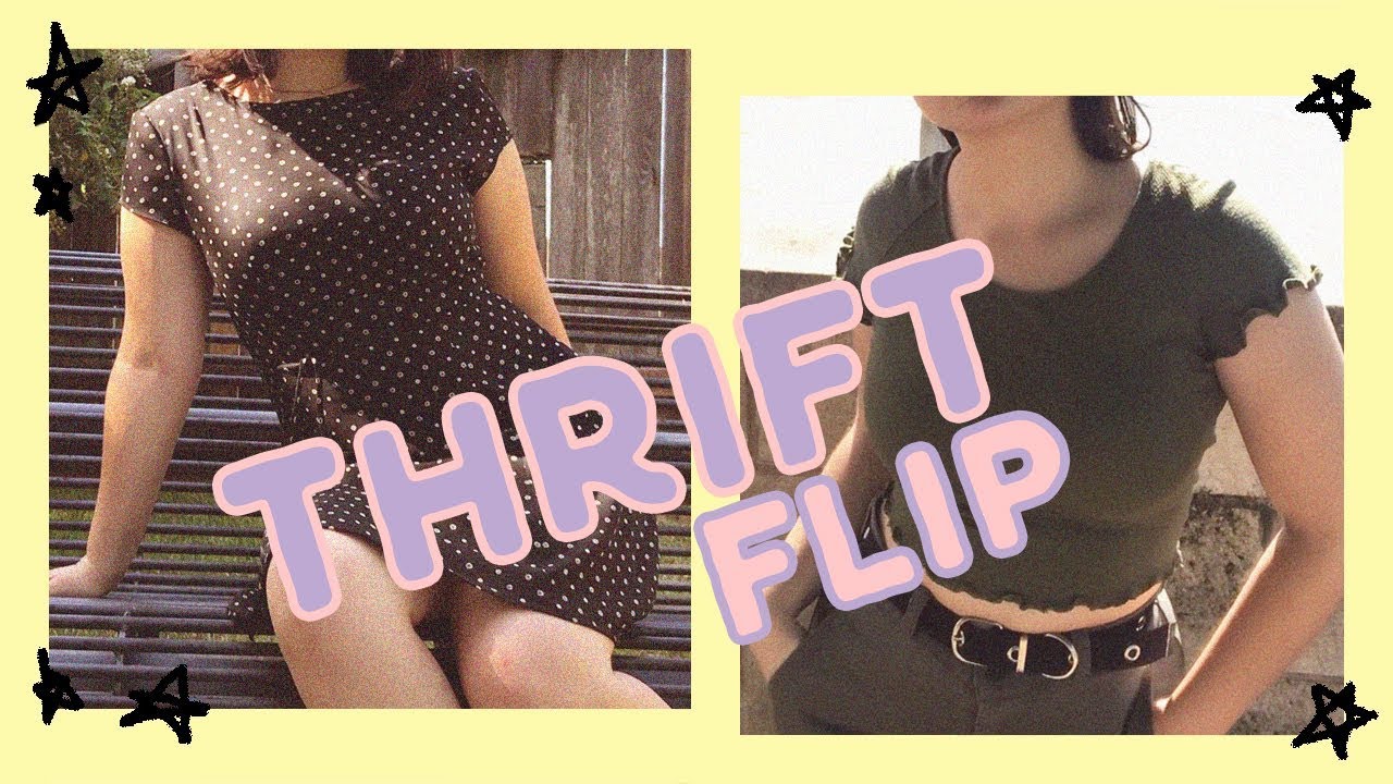 THRIFT FLIP  ✂ Transforming old thrifted clothes