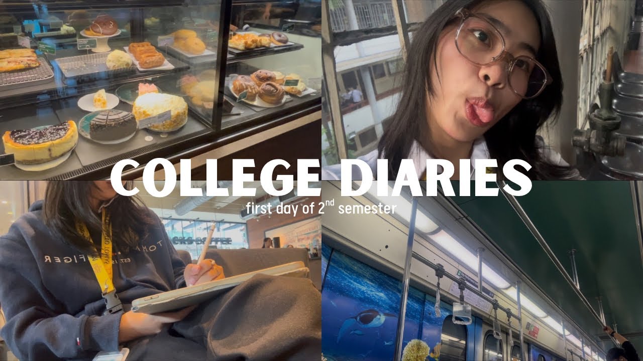 college diaries 📁 study session, matcha, second semester ✨