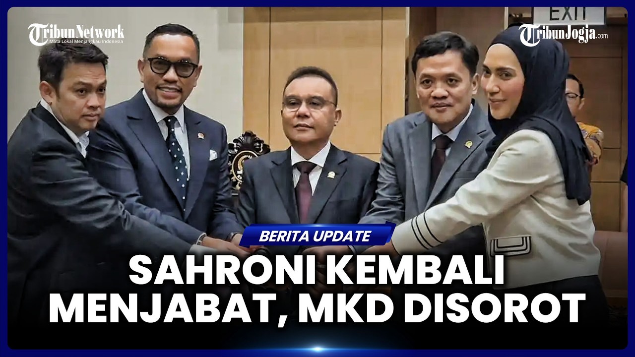 AHMAD SAHRONI KEMBALI JADI WAKIL KETUA KOMISI III DPR, PENGAMAT SOROTI AKUNTABILITAS MKD