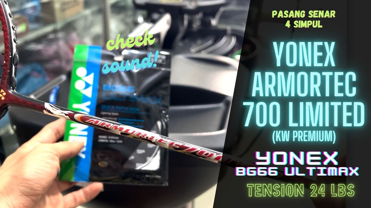 YONEX Armortec 700 Limited palsu & YONEX BG66 Ultimax palsu white M24 C24
