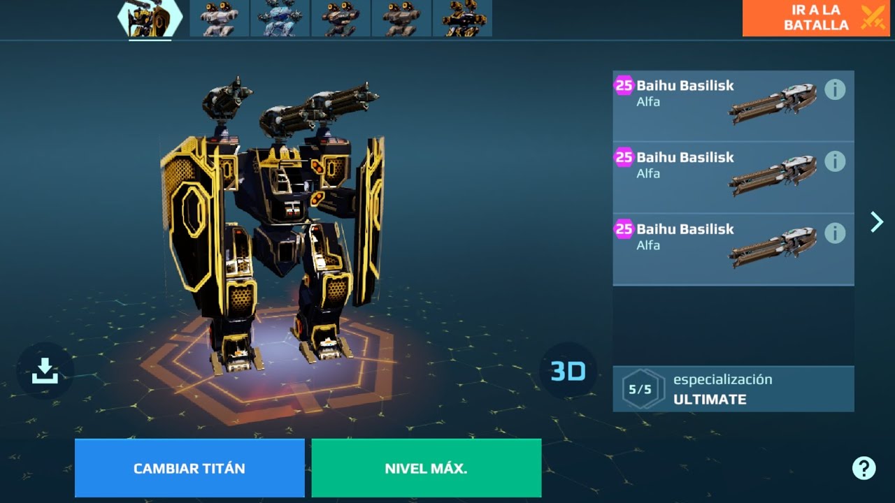 Ultimate Arthur 3x Basilisk War robots WR