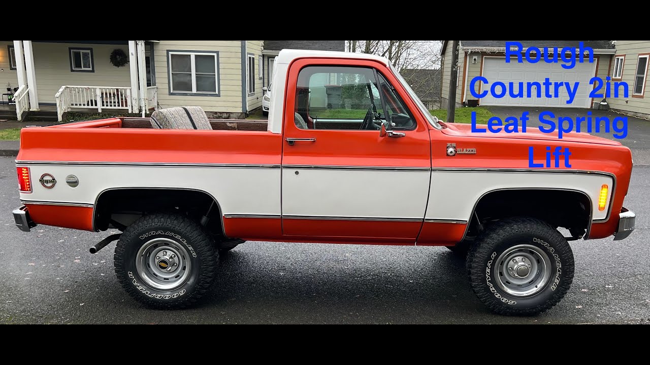 Installing Rough Country 2in Leaf Spring on 1976 K5 Blazer