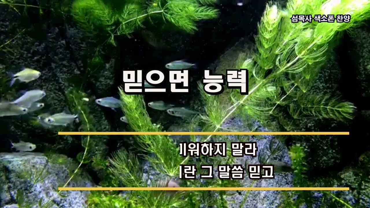 믿으면 능력, #찬양, #색소폰, #복음송, #알토색소폰, #ALTO SAXPHONE, #섬목사