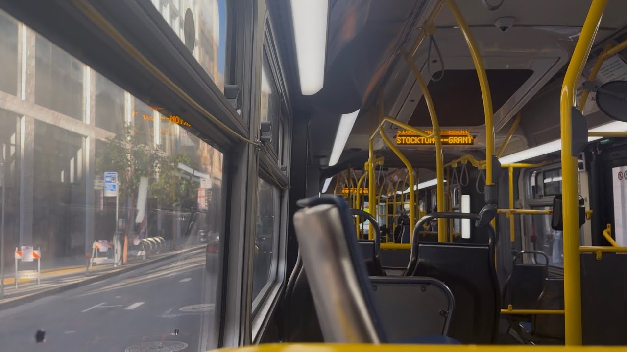 Full Route + School Tripper! SF Muni 2017 New Flyer XDE60 6626 on 38 Geary Eastbound (2/2) [8K]