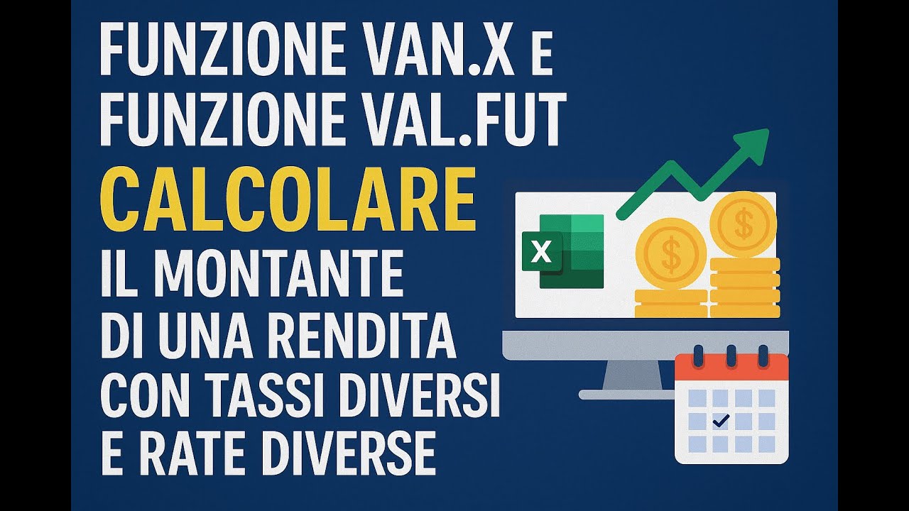 🔢 Scopri come calcolare il montante di una rendita con tassi e rate variabili grazie a Excel!