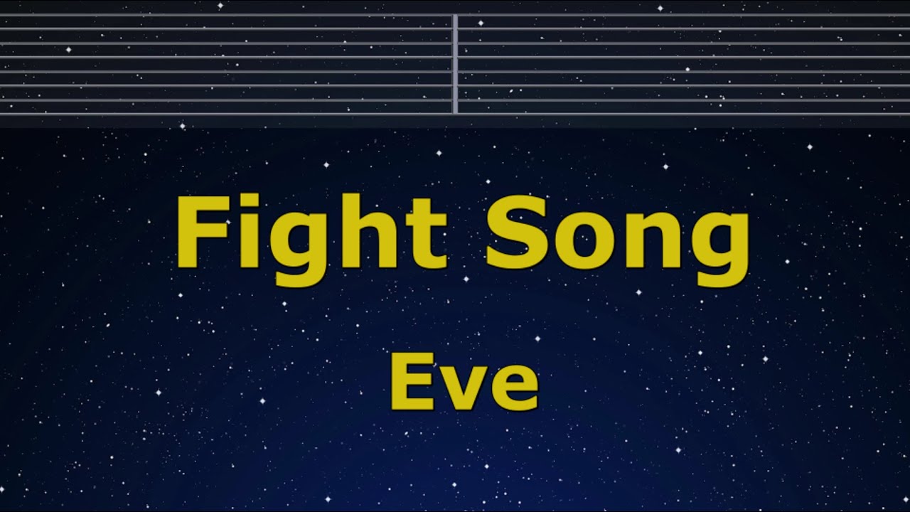 Karaoke♬ Fight Song - Eve 【No Guide Melody】 Instrumental, Lyric Romanized Chainsaw Man