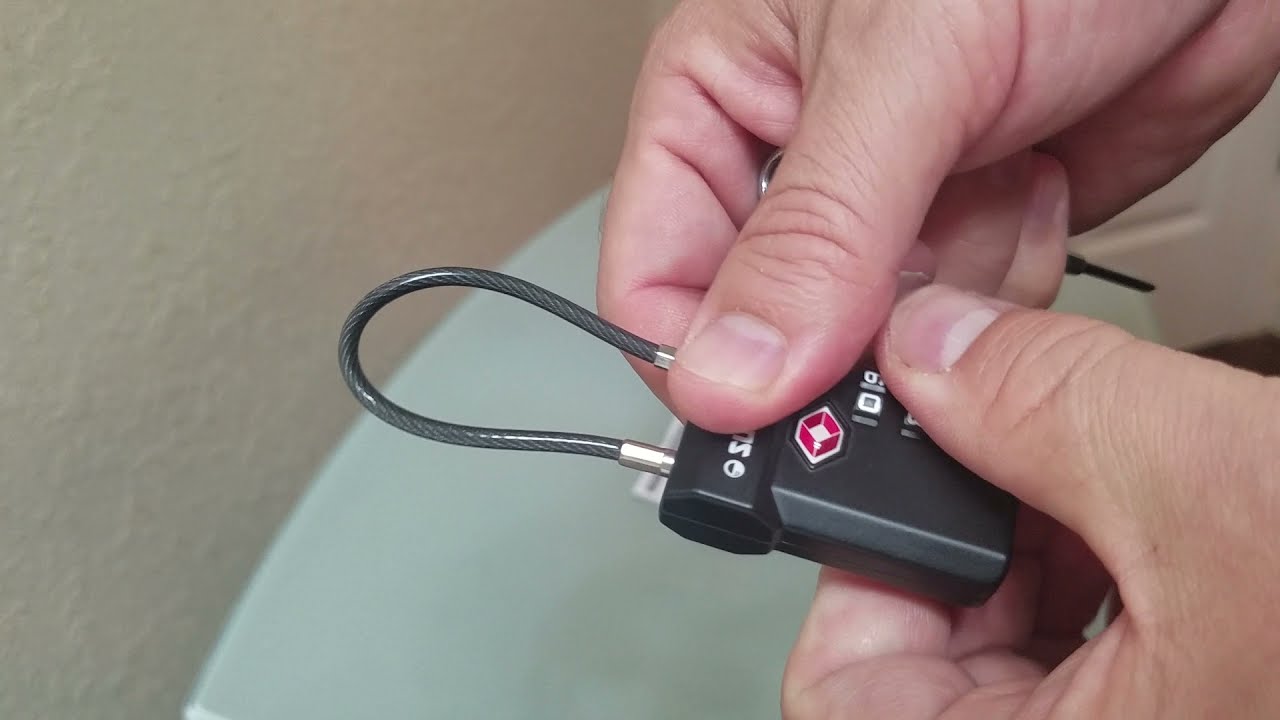 Jak ustawić nową kombinację zgodną z TSA (otwarta szafka bagażowa Amazon Sure Lock Master Anvil T...