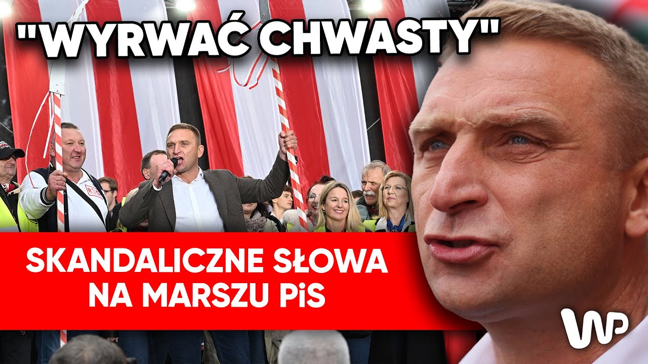 Skandaliczne słowa Bąkiewicza na marszu PiS. 