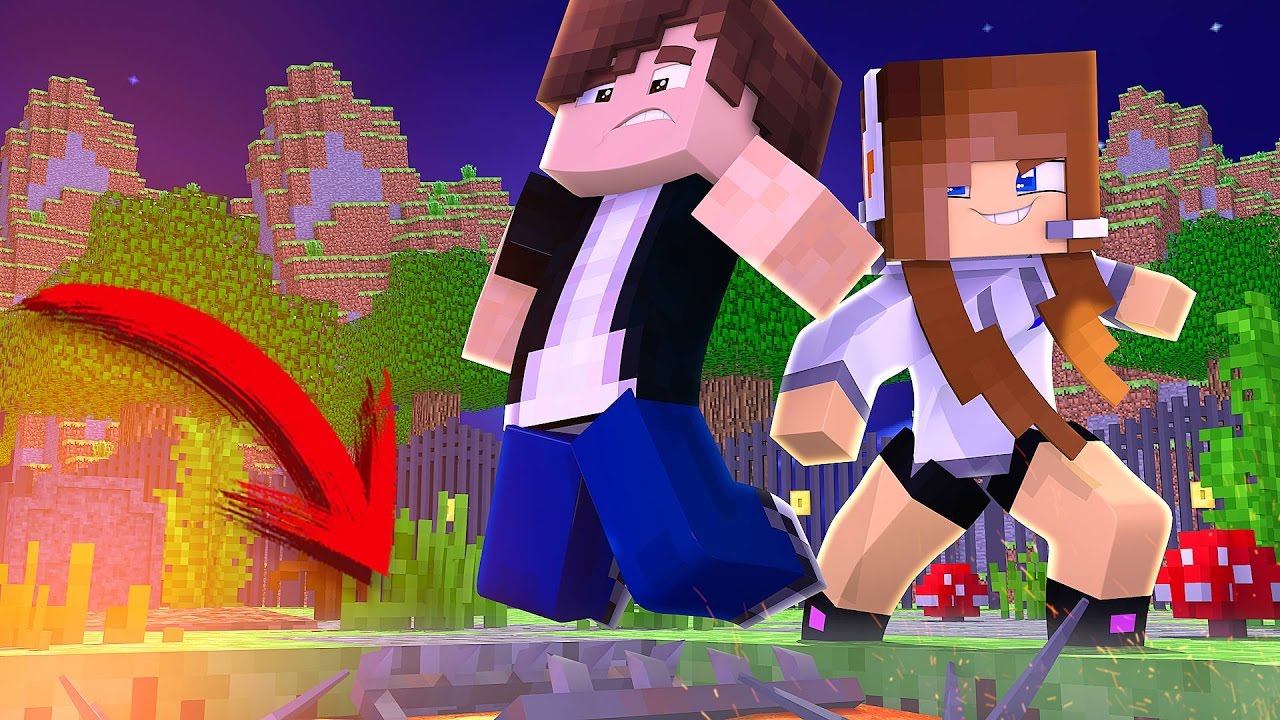 Minecraft: TÚNEL DA SORTE -  TROLLEI MEU AMIGO!