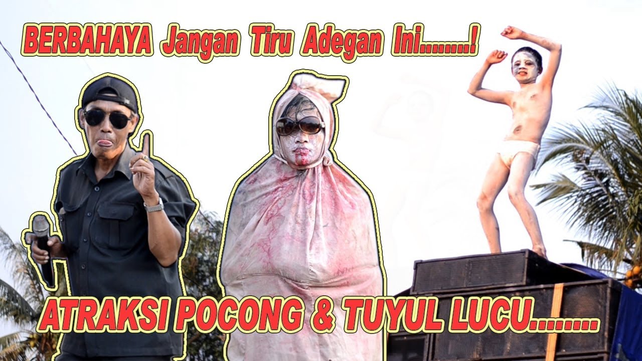 Atraksi Pocong & Tuyul Joget diatas Sound | Singa Dangdut RZ NADA 2019 | Ds.Cinangka
