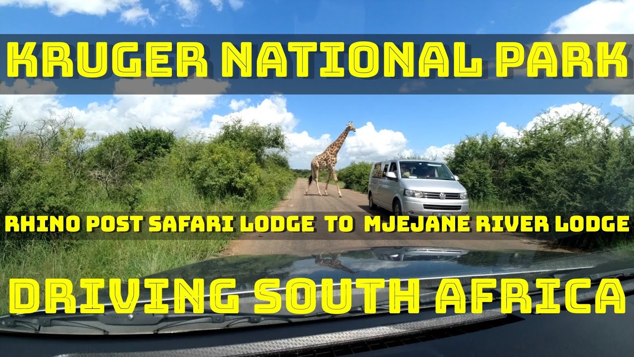 Driving through the Kruger National Park - from Rhino Post Safari Lodge to Mjejane River Lodge