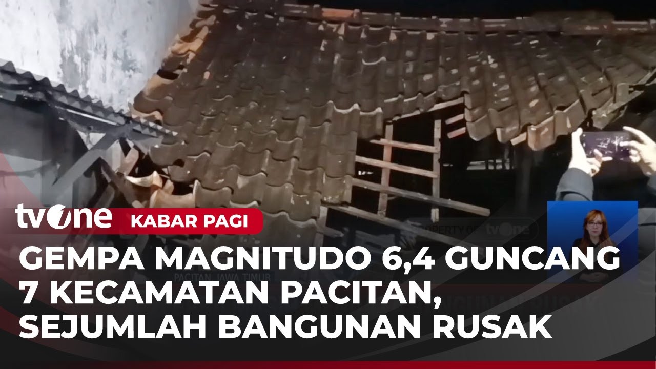 BPBD Masih Mendata Jumlah Bangunan Rusak Terdampak Gempa di Pacitan | Kabar Pagi