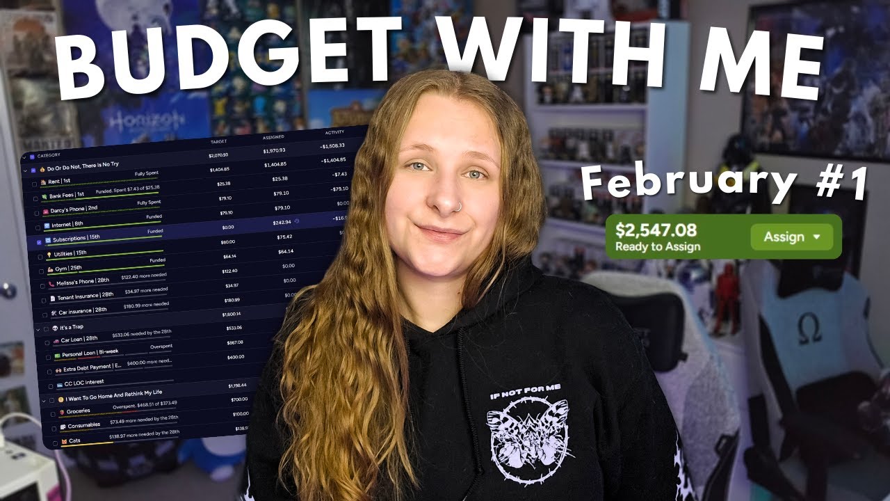 $2547 Budget With Me in YNAB 💸 | Weekly Zero-Based Budget | February #1 2026