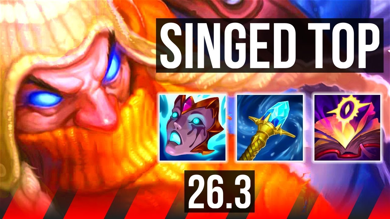 SINGED vs YONE (TOP) | Good KDA: 14/1/6 | EUW Diamond | 26.3