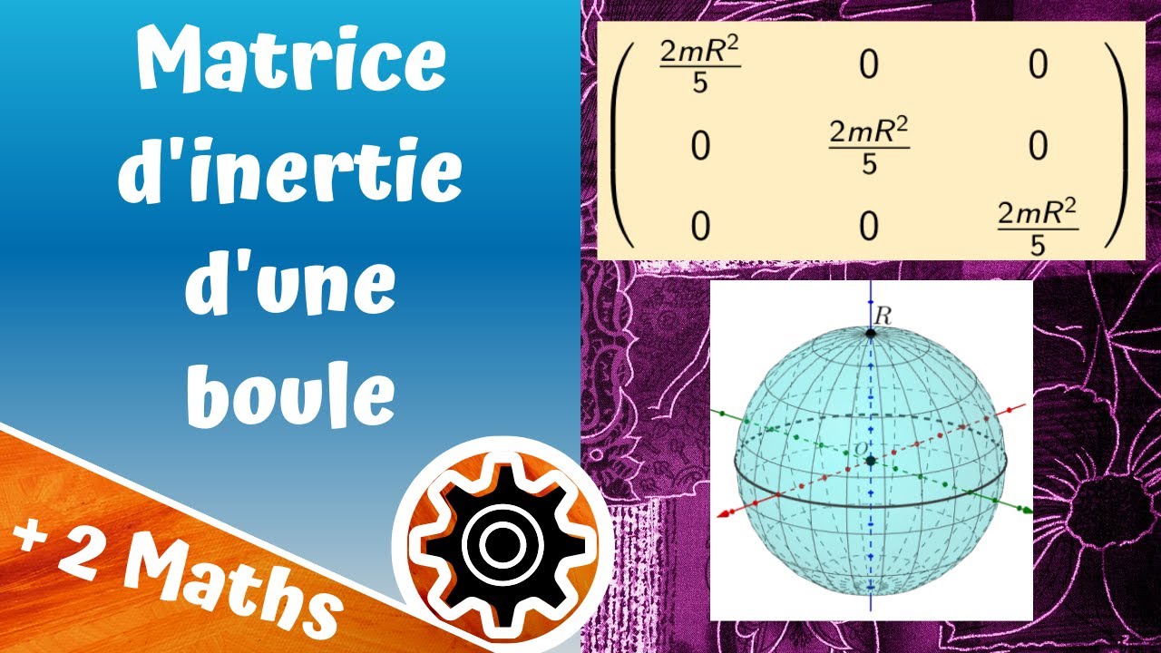 Matrice d'inertie d'une boule