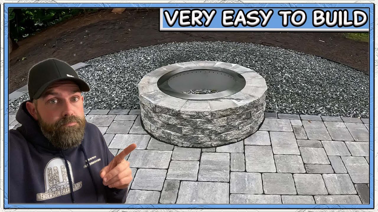 This Fire Pit is Gorgeous & Easy To Build... (Techo Bloc)